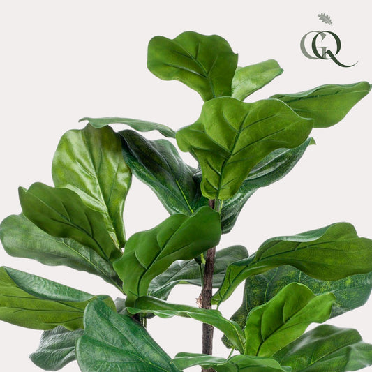 Kunstplant - Ficus Lyrata - Tabaksplant - 90 cm