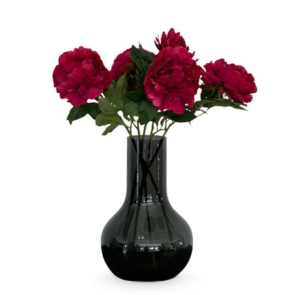 Kunstbloemen Solo - Dark Pink - Peonies - x 5 - 65cm