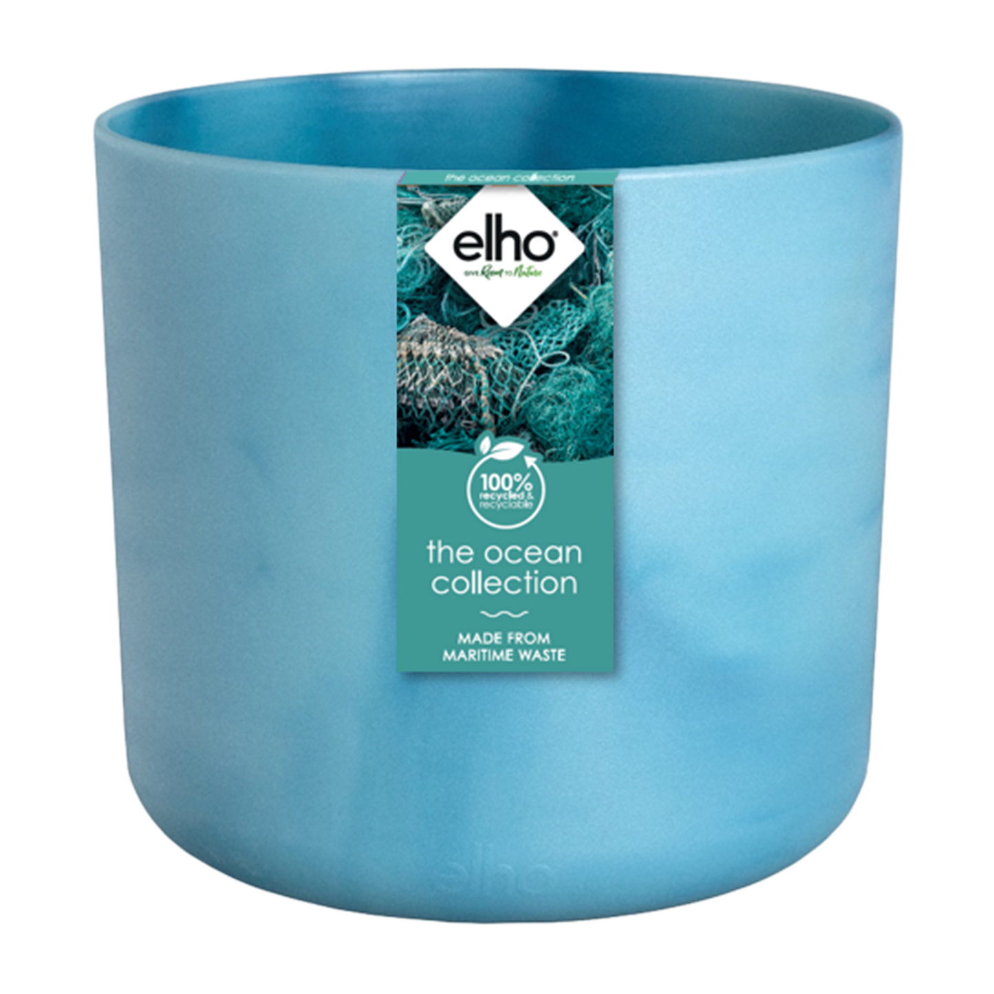 Pot Elho Ocean Round atlantic blue - D14 x H13