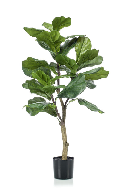 Kunstplant - Ficus Lyrata - Tabaksplant - 90 cm