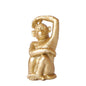 Kolibri Home | Ornament - Decoratie beeld Sitting Monkey - Gold