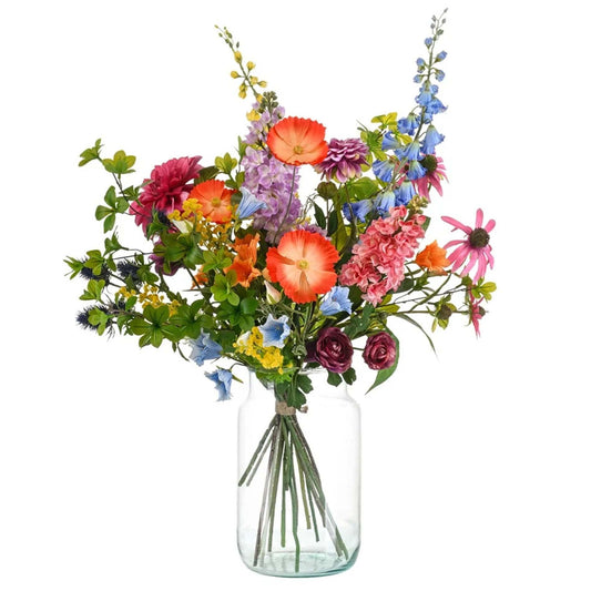 Boeket Vibrant Harmony - 90 cm - Kunstbloemen - Zijden bloemen